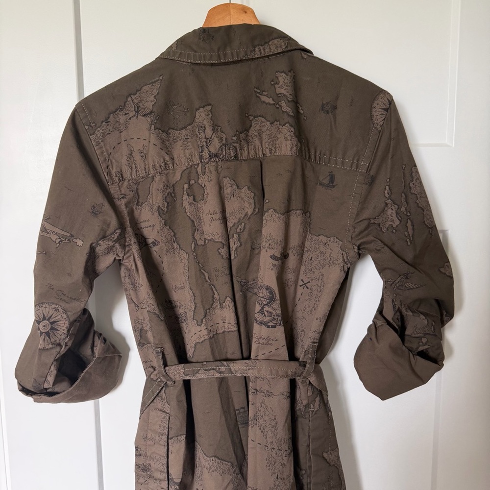 Banana Republic Safari Utility Shirt Jacket Dress Small NWOT - Picture 8 of 13